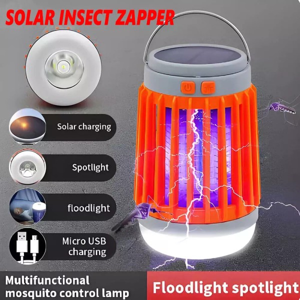 Unbranded Solar Mosquito Fly Bug Insect Zapper Killer Outdoor Indoor