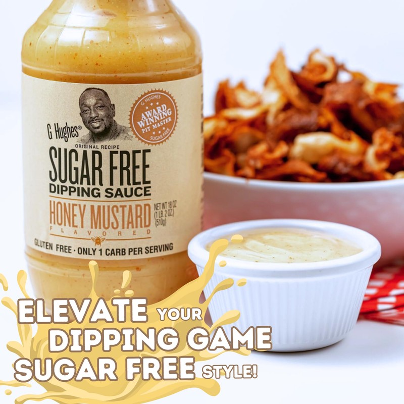 G Hughes Sugar Free, Honey Mustard Dipping Sauce - Sugar