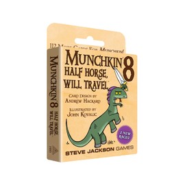 Munchkin 8 – Half Horse, Will Travel Card Game (Expansion) |112-Card Expansion | Adults, Kids, & Family | Fantasy Adventure RPG | Ages 10+ | 3-6 Players | Avg Play Time 120 Min | Steve Jackson Games