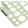 Staedtler Template, Geometric Shapes/Symbols, Protractor, Inch Scale, 9.5 x 5.5