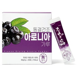 Mountain village Sanmaeul Freeze-Dried Aronia Powder 30p, 1 pack, 60g / 산마을 동결건조 아로니아 가루 30p, 1개, 60g