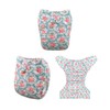 babygoal Reusable Cloth Diapers for Girls, Adjustable Washable Nappy 6pcs+