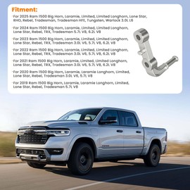 Rear Left Exhaust Bracket Muffler Support Rubber Isolator Hanger Set, Driver Side 68275662AB for Dodge Ram 1500 2019-2025 5.7L 6.2L, Replaces 68275662AA, 68410310AA, 68410310AB, 68519121AA