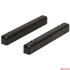 Crownline Boat Bench Rail Stoppers 33353 | 6 Inch Black (Pair)