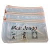 Unbranded Mahjong Bag 3 Zipper Soft Pouch BLUE For Mah