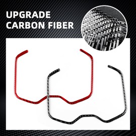 FXETRNL Real Carbon Fiber Car Gear Water Cup Holder Covers for Toyota RAV4 (2019-2025), Interior Decal Car Accessories, Black