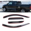 DYRDINSHOW 4PCS Tape-On Window Deflectors Sun Rain Guards for 2002-2008