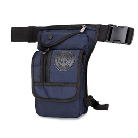FANDARE Thigh Drop Leg Bag Military Tactical Drop Leg Pouch Bag Waist Pack Bumbags Sling Bag Motorcycle Chest Shoulder Crossbody Bag for Hiking Cycling Travel Outdoor College Cover PackBlue