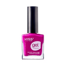 KISS New York Gel Strong Nail Polish 0.44oz (KNP023 - Hot Mama)