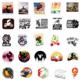 Sanyeyufeng Bike Motorcycle Water Bottle Stickers 50 PCS Bicycle Motocross Waterproof Vinyl Stickers Laptop Notebook Cup Suitcase Phone Skateboard Guitar Bike Stickers (Model-4)