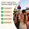 Satin Scrunchies for Women, 5.2" Large Hair Ties No Crease