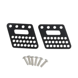 AIXXCUVQ 2pcs Rear Shock Tower for Wraith 1/10 Aluminum Alloy Crawler RC Car Accessories Replacement Parts RC Upgrade Part RC Car Part, Black