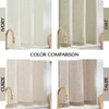 jinchan Beige Kitchen Curtains Linen Tier Curtains 45 Inches Farmhouse