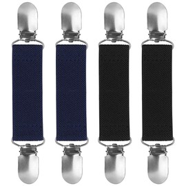 Pack of 4 Jumper Clips Elastic Sweater Cardigan Clips Glove Clips Mitten Clips for Children Toddlers and Adults