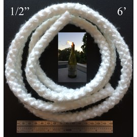 1/2" x 6' Wick It Up With Us Round Fiberglass Wick Kerosene Oil Lamps Lanterns Replacement Wicks Torch Wine Bottle Candle DIY (12)(1 2) Emergency Lighting Romantic Evenings Mood Lighting 02