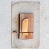 Creative Co-Op, Natural Wood and Metal Cheese Slicer with Bark