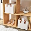 StorageWorks Storage Bins for Shelves with Metal Frame, Rectangle Storage