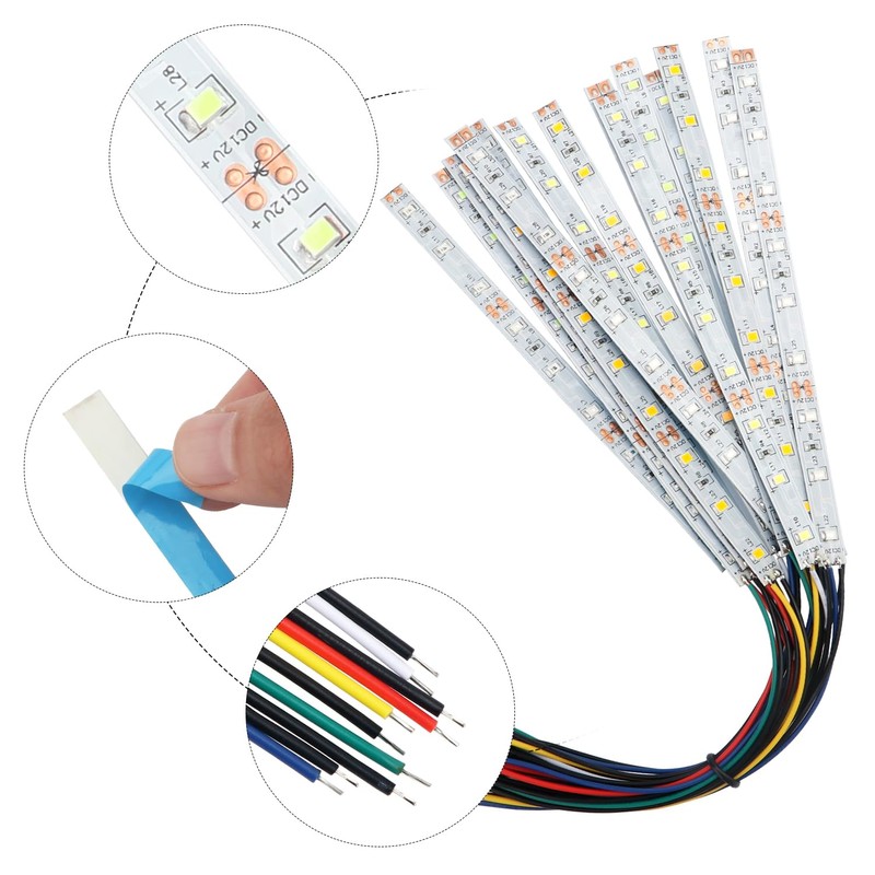 YIXISI 15 PCS 150mm Prewired Strip LED, 12V - 18V