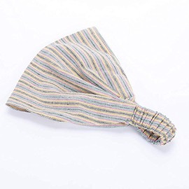 Peppercorn Kids Striped Boho Bandana Headwrap Headband - Womens/Teens - Yellow