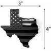 Texas State Black Flag Metal Auto Fender Emblem for Cars