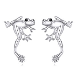 Cat/Fox/Bee/Owls/Eagle/Dragonfly/Deer Earrings Sterling Silver S¨¹?es Animal Cute Stud Earrings Jewellery for Women, Sterling Silver