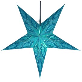 Guru-Shop Foldable Advent Luminous Paper Star, Christmas Star Nemesis 60 cm - Mizar, Star Window Decoration, 60 Tips