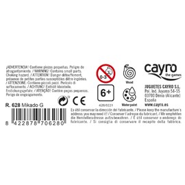 Cayro – Mikado – ab 6 Jahren – Holzmodell – Brettspiel – Kinder und Erwachsene – mit Box und Schiebedeckel – Spaß und Balance – 2 bis 8 Spieler