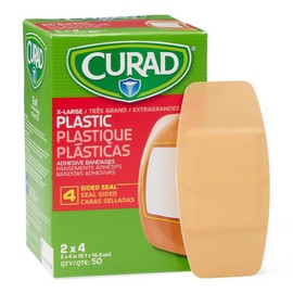 Medline CURAD Plastic Adhesive Bandages 2" x 4", Case