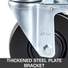 BestEquip 4 Pack 5Inch Scaffolding Rubber Swivel Caster Wheels with