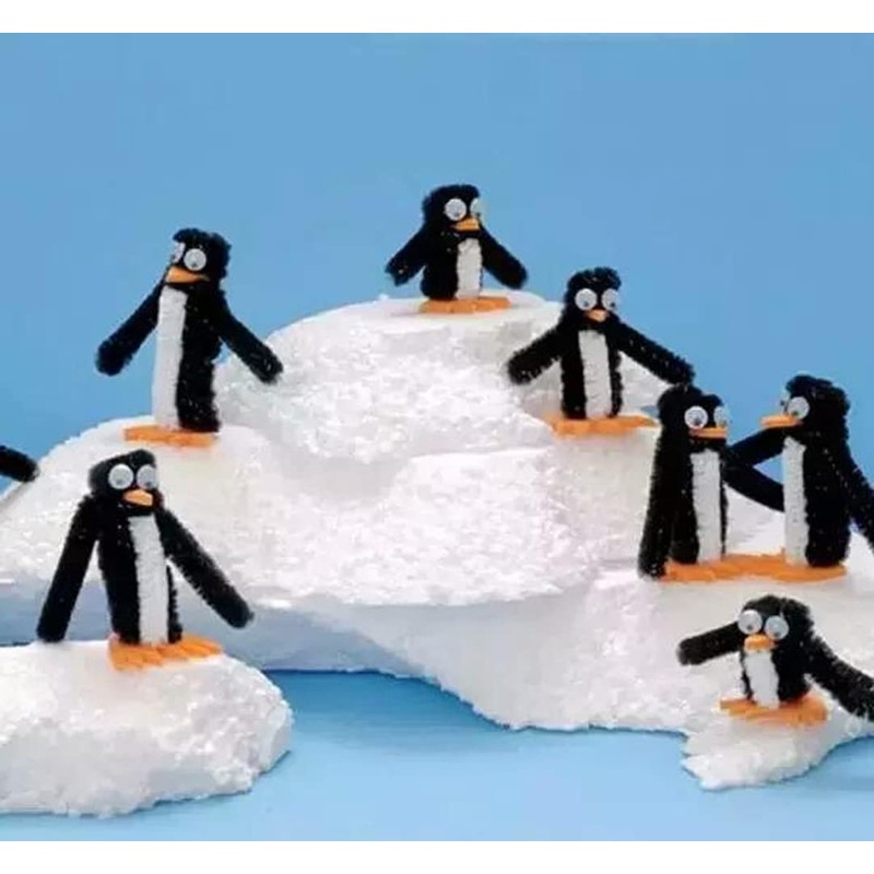 100 Pcs Black Pipe Cleaners Chenille Stem for DIY Crafts,Arts,Wedding,Home,Party,Holiday