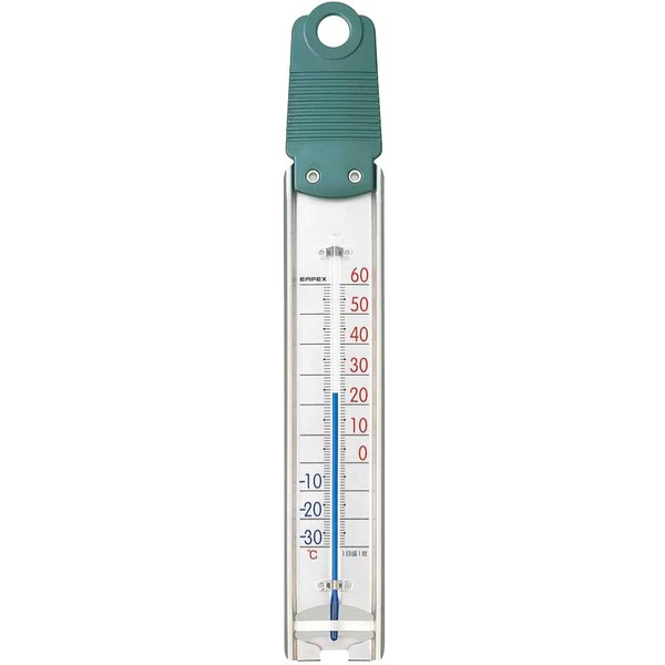 Empex TG-6681 Weather Meter, Thermometer, Analog, White, Approx. H 12.4 x W 1.8 x D 0.3 inches (31.4 x 4.5 x 0.8 cm)
