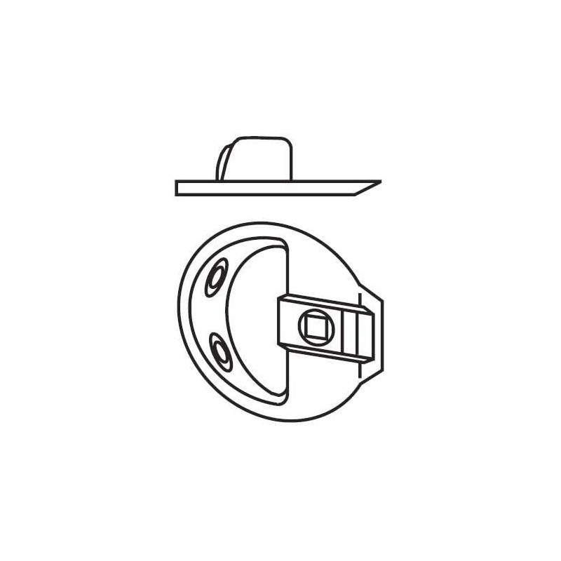 Schlage 10-058 1 3/4" Diameter Circular Replacement Strike Plate with