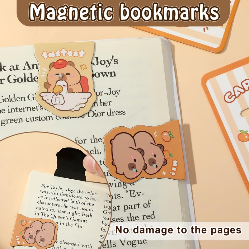 Candcamp 262 PCS Capybara Stationery Set,Cute stationery set,Capybara Pencil Case,Notes,keychains,folders,stickers,bookmarks,gel