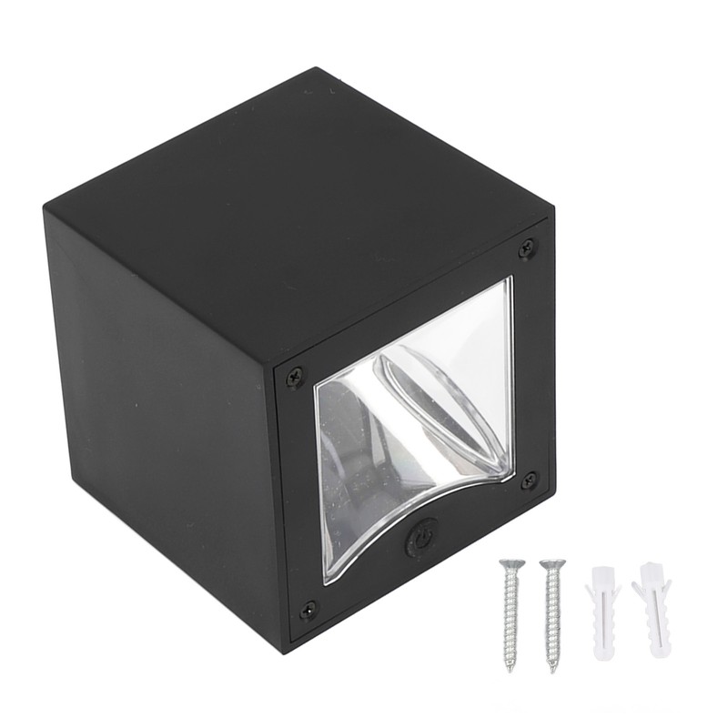 Solar Square Wall Light Wiring Free Intelligent Light Control Fence