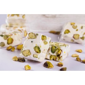 US Snacks Gourmet Pistachio Nougat, Individually Wrapped Soft Nougat Candy (2 Pound (Pack of 1))