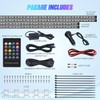 Nilight 4Pcs Car Underglow Neon Accent Strip Lights 252 LEDs