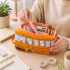 School Bus Pencil Case for Students – Large Capacity Cartoon
