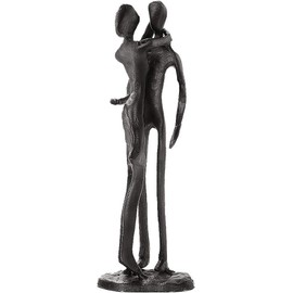 Quay Traders Affectionate Couple Art Iron Sculpture (Couple Embrace) Passionate Love Figurine Statue Romantic Metal Ornament