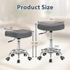 Rolling Stool Wider Rectangular Cushion-Provides a Comfortable, Stable Support Surface