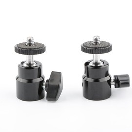 CAMVATE Mini Tripod Head Ball Head with 1/4"-20 (Pack of 2)