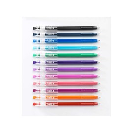 Pilot FriXion Ball Stick 07-0.7mm Nib Tip - Erasable Gel Ink Pens - In Wallet Packaging (Assorted Wallet of 12)