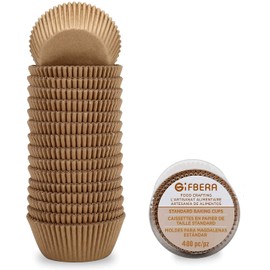 Gifbera Natural Standard Cupcake Liners Odorless Paper Baking Cups 400-Count