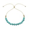 Lauren-Spencer Silver Gold Plated Beaded Bracelets for Women Adjustable Bolo