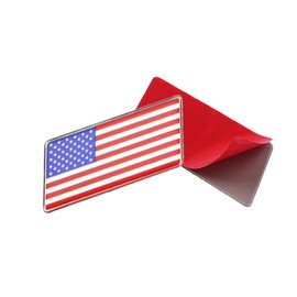 American Flag Stickers, 2 Seals, Decals Emblems, Aluminum, Flagtune, Cars, Motorcycles, Custom, US Toyota, RAV4, Tacoma, 4Runners, Tundra, Wrangler, Jeep, Etc