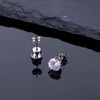 RoseJeopal Silver Stud Earrings for Women, 925 Sterling Silver Cubic