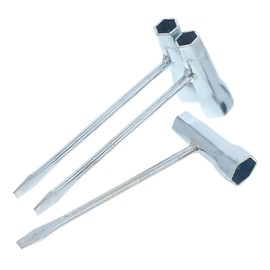 ORFOFE 3pcs T-wrench Spanner Tool: 13-19mm Carbon Steel Chainsaw Scrench Professional Chainsaw Maintenance Tool Ideal For Forestry And Home Gardening