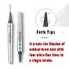 5 Colors Hair-like Strokes Eyebrow Pen, Mimics Natural Eyebrow Liquid