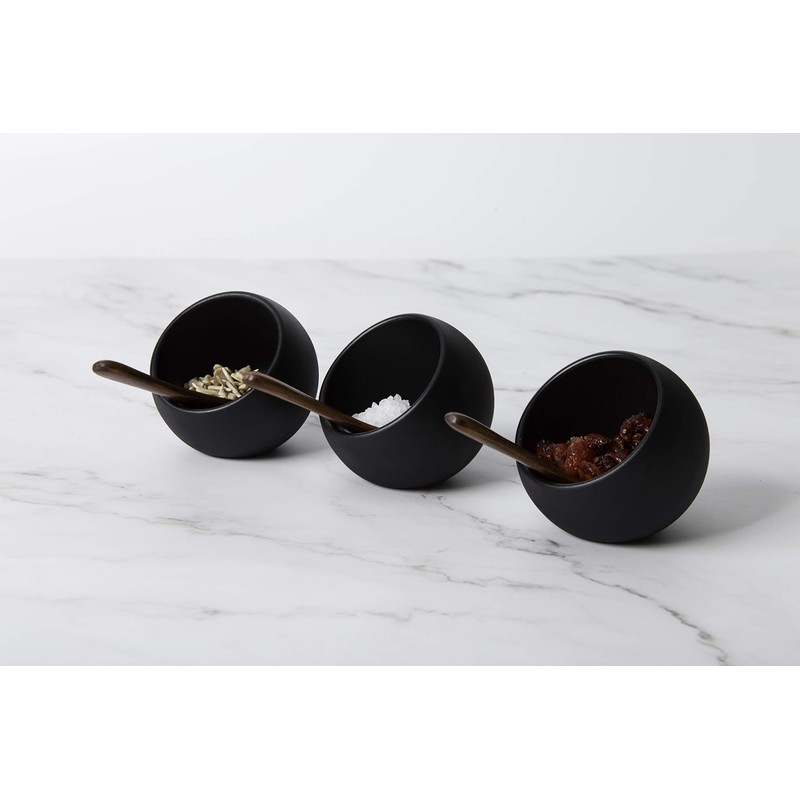APS Moon Serving Set 6-Piece Set 3 Melamine Bowls Diameter