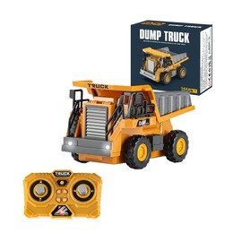 ARRISHOBBY 1:64 Mini Dump Truck Construction Vehicle Super Pivot Turn Four-Wheel Drive Zinc Alloy Cargo Bed Adult/Children Toy App Control Giteki Certified