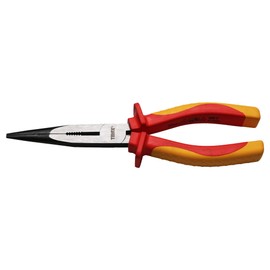 TMAX 8 Inch 1000V VDE Insulated Long Needle-Nose Pliers with Chrome Vanadium Steel Body and Dual Material Anti-Slip Handles